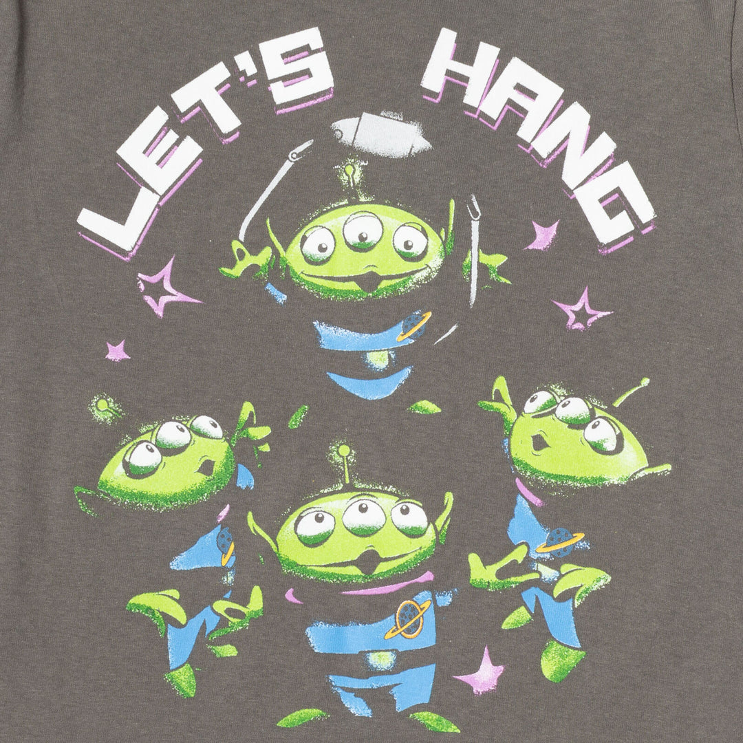 Toy Story Boys' 2-Pack Short Sleeve Graphic T-Shirts Aliens Gray White