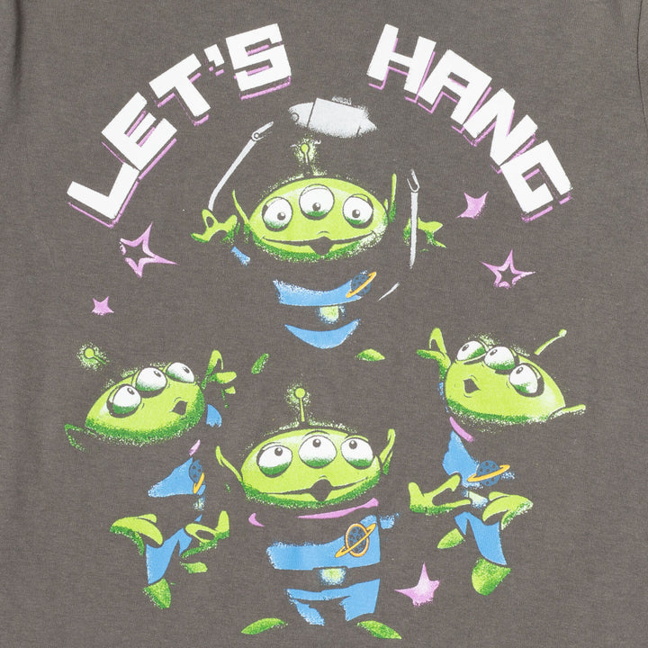 Toy Story Boys' 2-Pack Short Sleeve Graphic T-Shirts Aliens Gray White