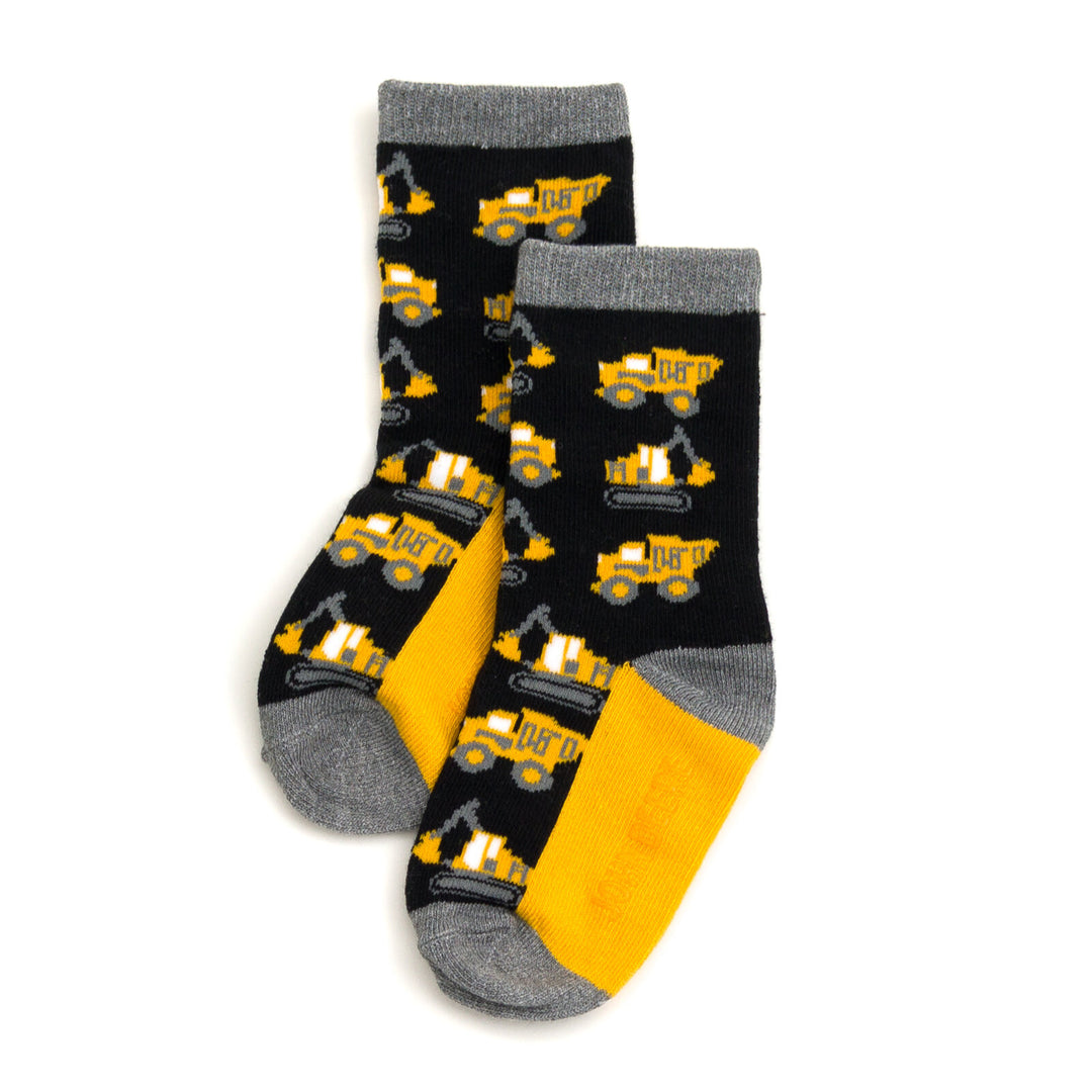 John Deere Boys' Non-Slip Grip 7-Pack Crew Socks Green Black Camo Multi