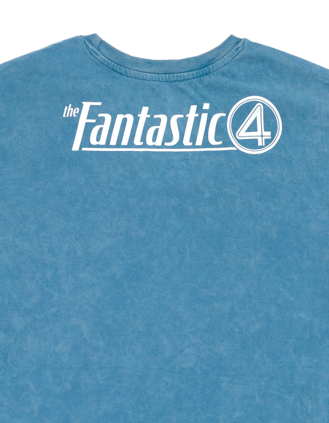 Marvel Fantastic Four Adult Men or Women Cosplay Short Sleeve T-Shirt Mottled Blue F4