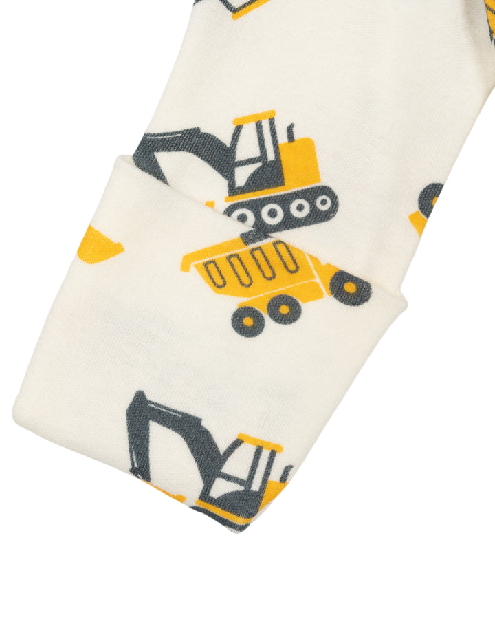 John Deere Baby Boys' One Piece Footed Sleep N' Play Tusk Excavators