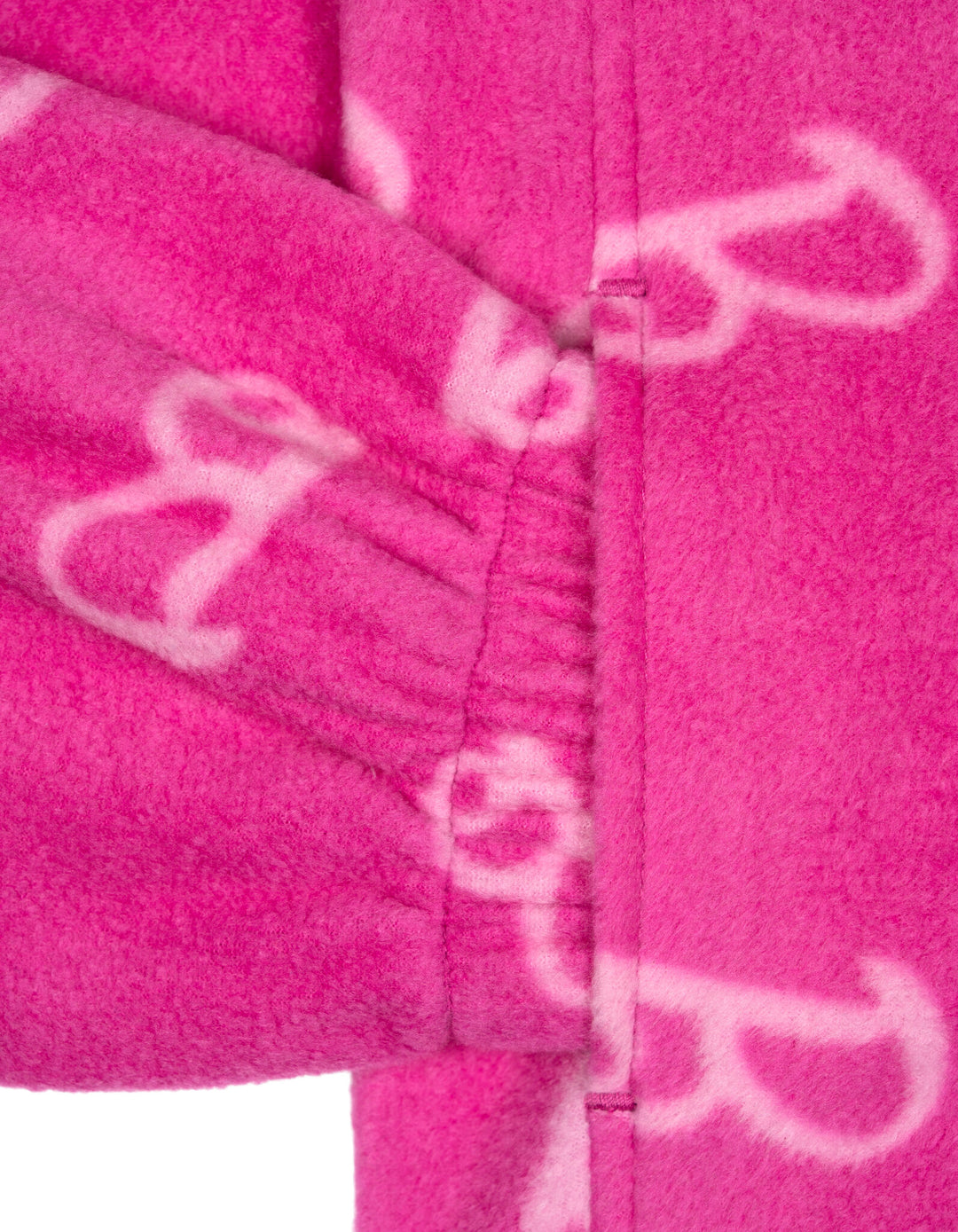 Barbie Girls' Fleece Zip-Up Jacket Two Tone Pink