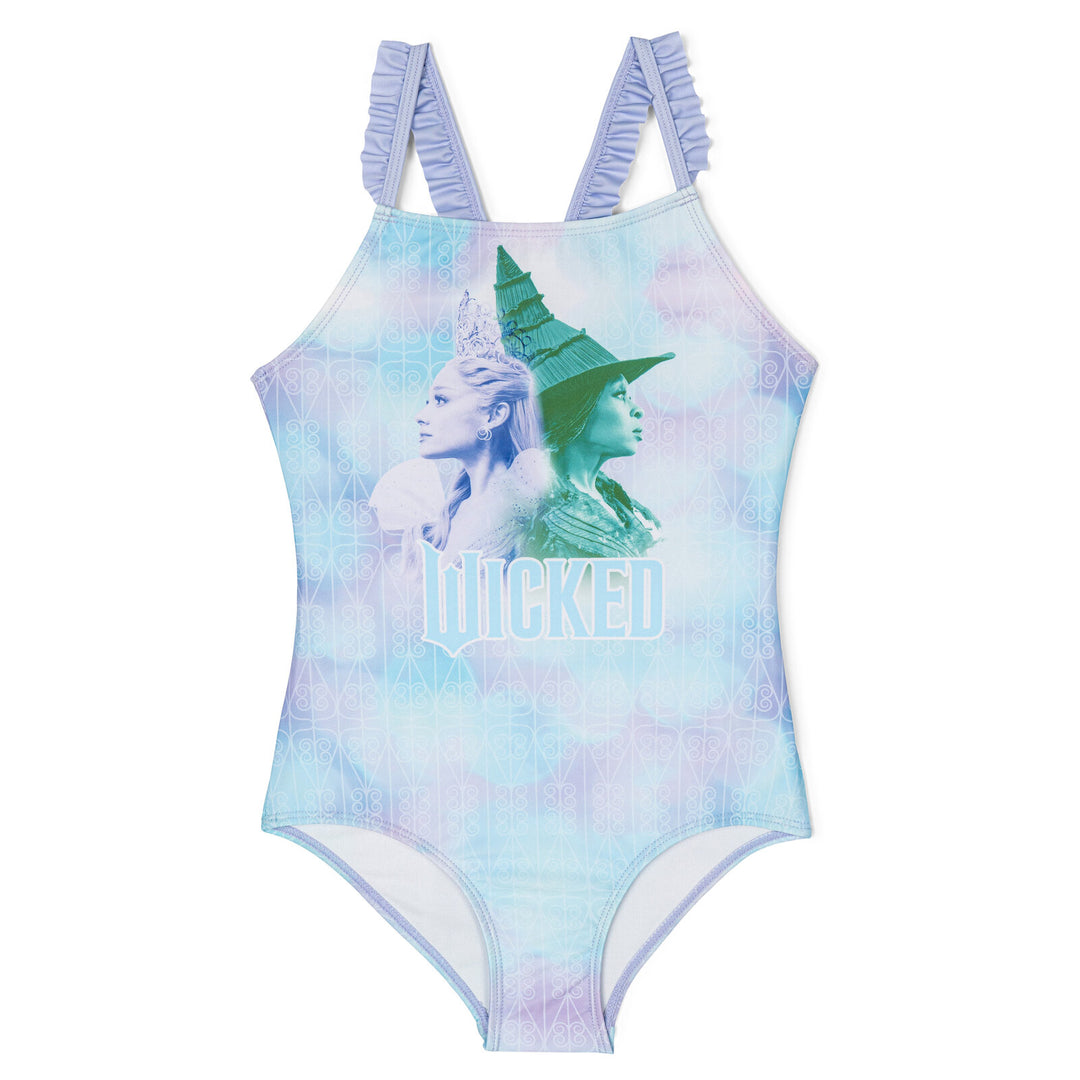 Wicked Girls' One Piece Bathing Suit Glinda Elphaba Blue