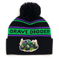Monster Jam Grave Digger Matching Family Knit Beanie Hat Black