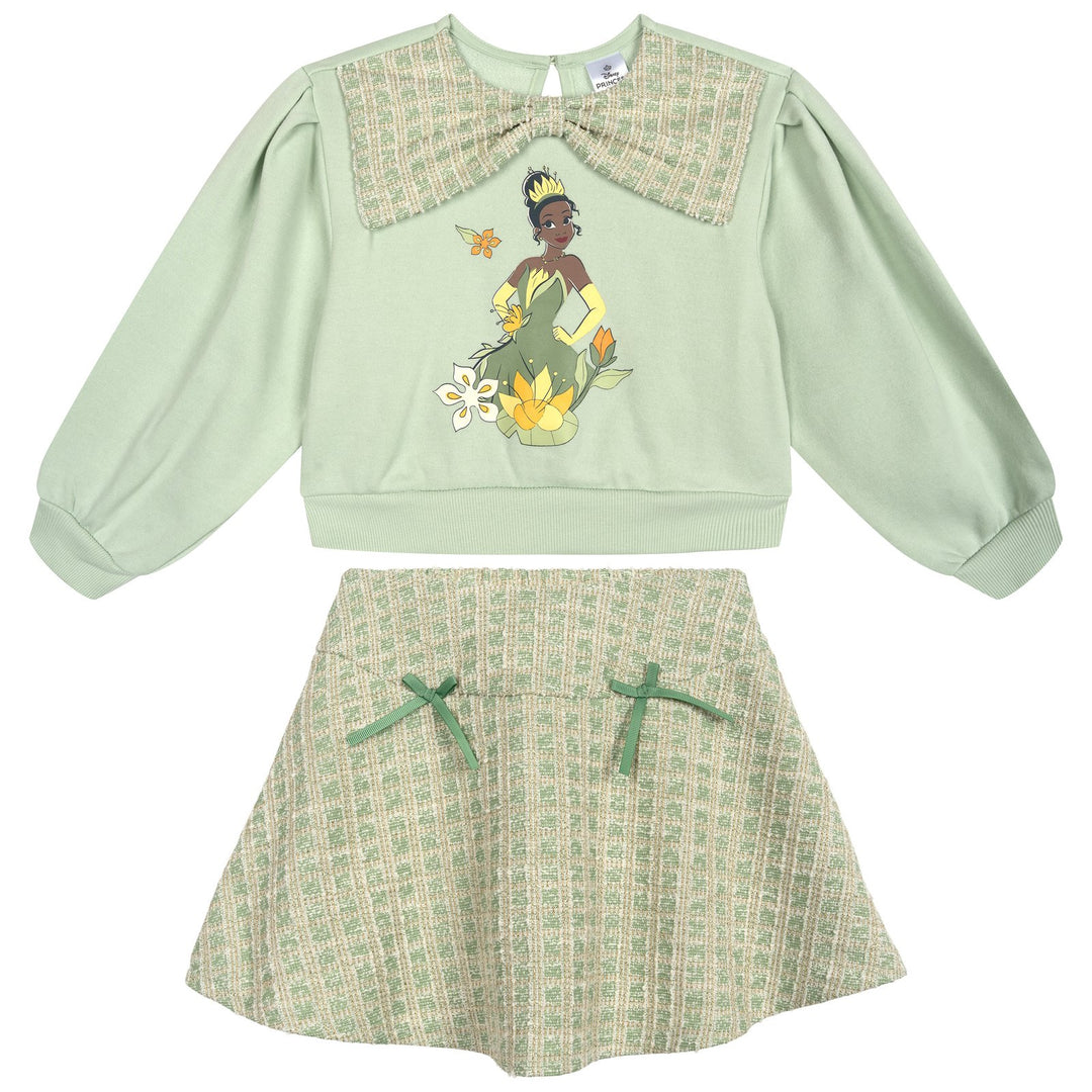 Disney The Princess and the Frog Princess Tiana Sweatshirt and Skirt Set Sage