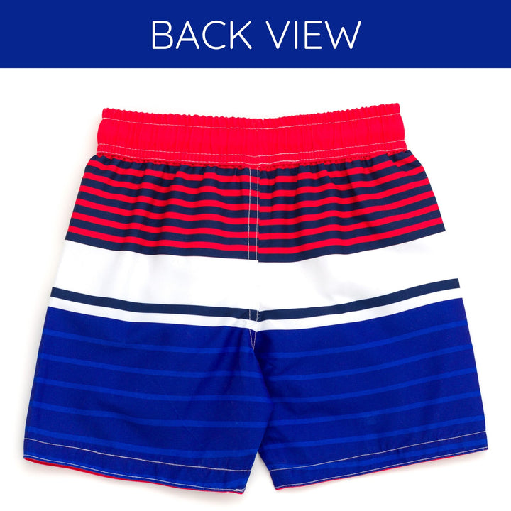 Disney Mickey Mouse Boys' Swimwear Swim Trunks Red Navy Blue