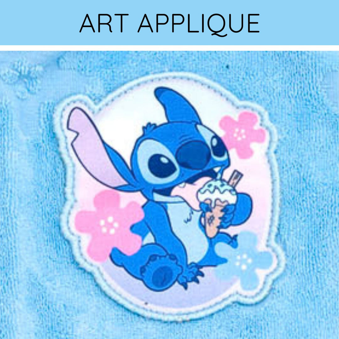Lilo & Stitch Girls' Hooded Swimwear Cover Up Light Blue