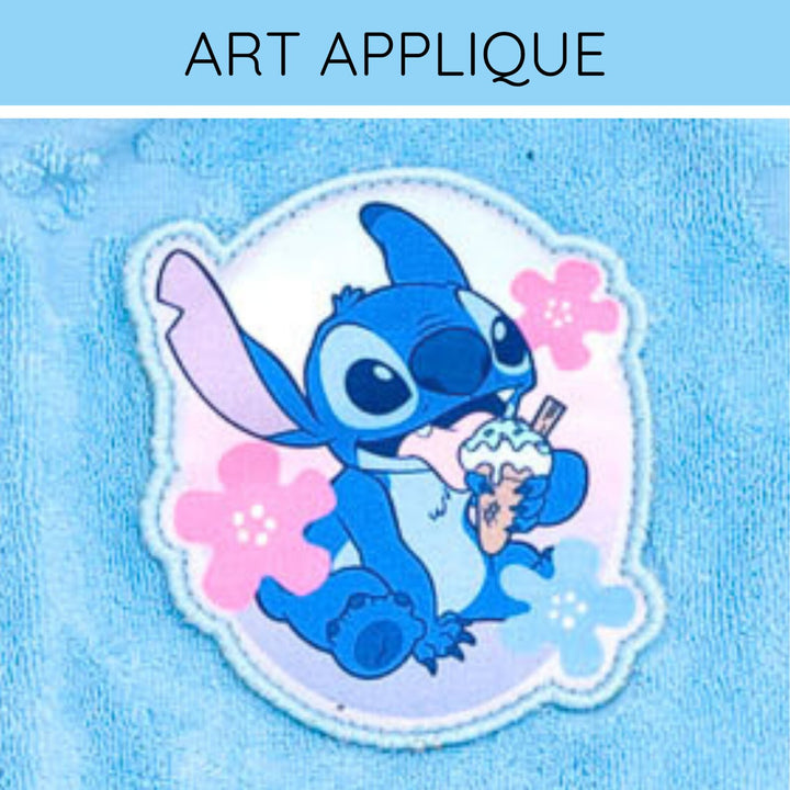 Lilo & Stitch Girls' Hooded Swimwear Cover Up Light Blue