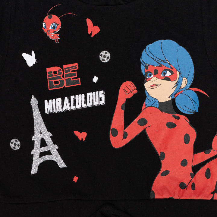 Miraculous Ladybug Girls' Cosplay Tutu Dress Black Red