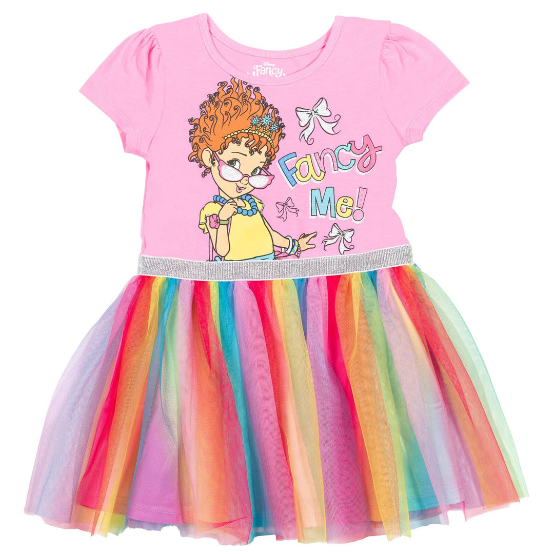 Fancy Nancy Tutu Short Sleeve Dress with Scrunchy