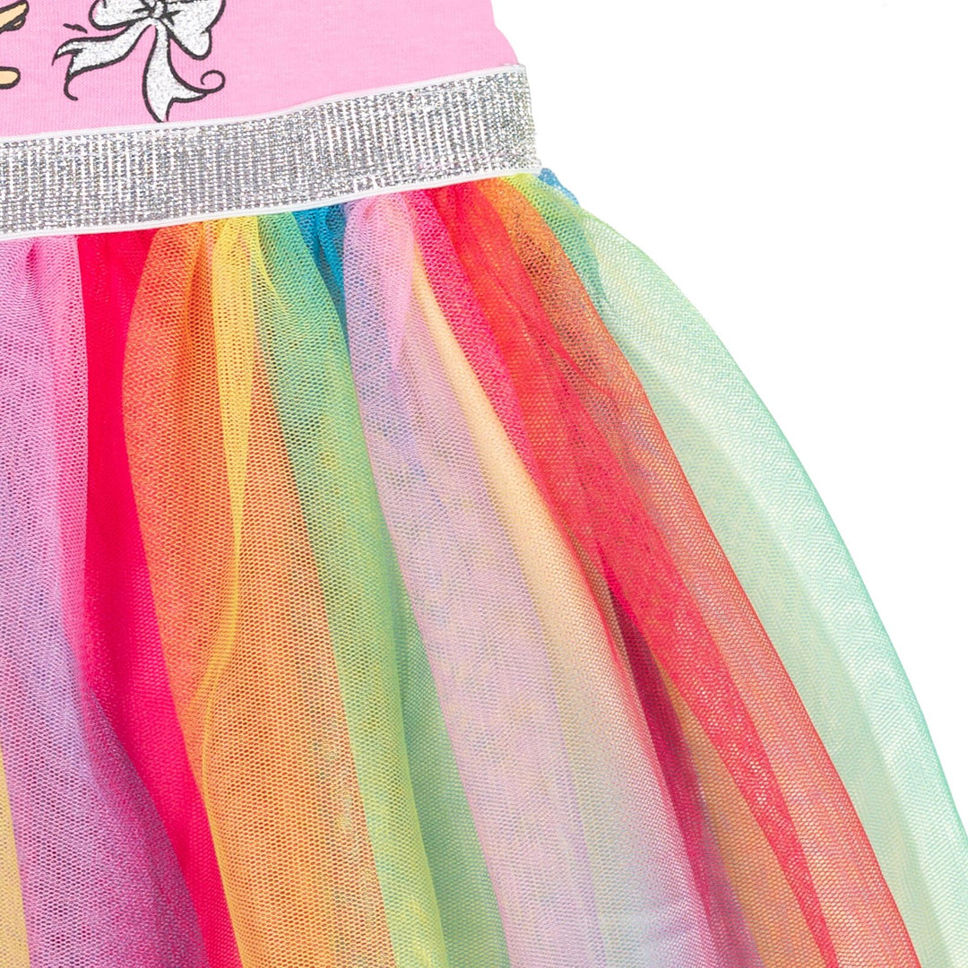 Vestido de manga corta Fancy Nancy Tutu con Scrunchy
