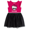 Monster High Girls' Tutu Dress Fuchsia Skullette