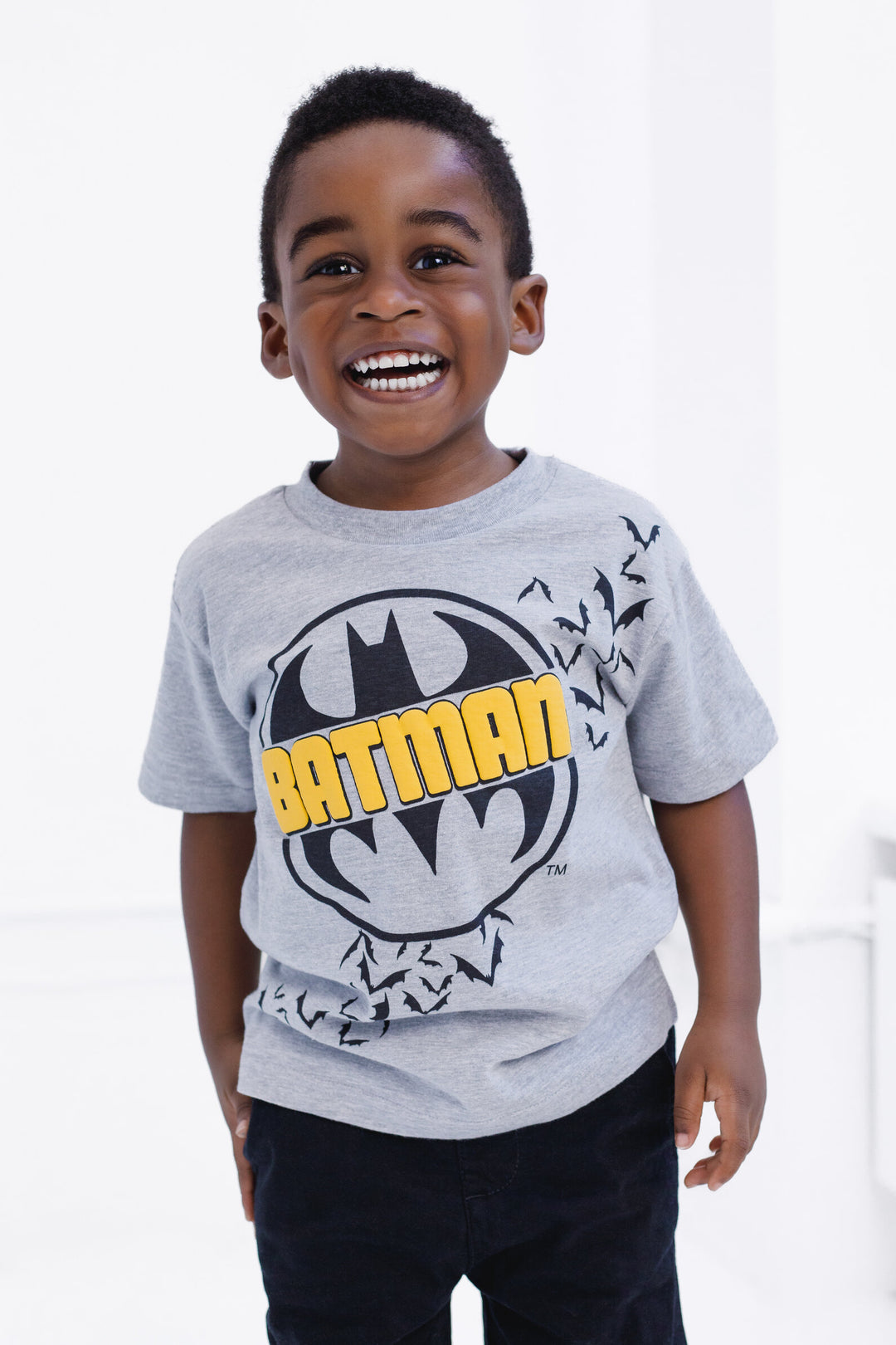 DC Comics Justice League Batman Boys' Black Grey Yellow