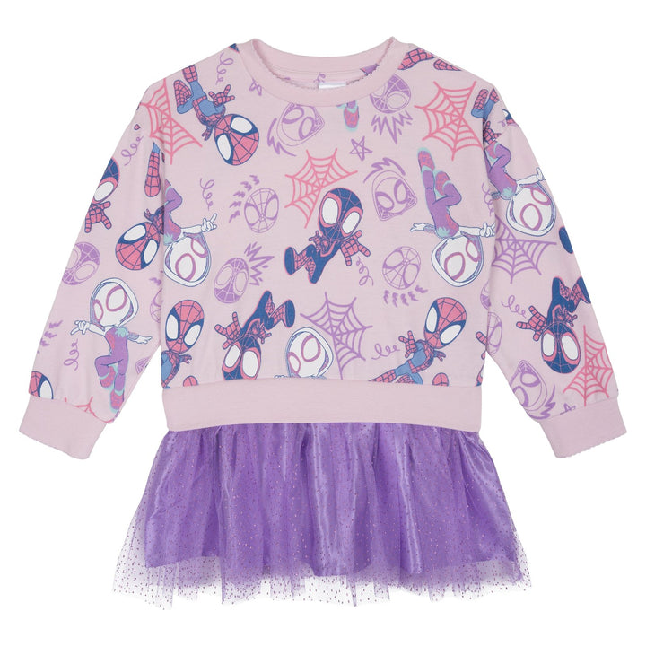 Marvel Spidey and His Amazing Friends Girls' Cosplay Tutu Dress Pink Lilac