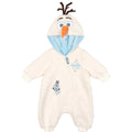 Frozen Olaf Baby Cosplay Fleece Hooded Jumpsuit White