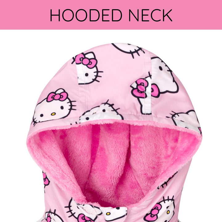Hello Kitty Girls' Hooded Rain Jacket Pink