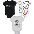 FRIENDS 3 Pack Bodysuits