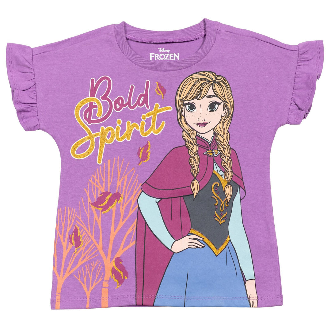 Frozen 3 Pack Ruffle Graphic T-Shirt