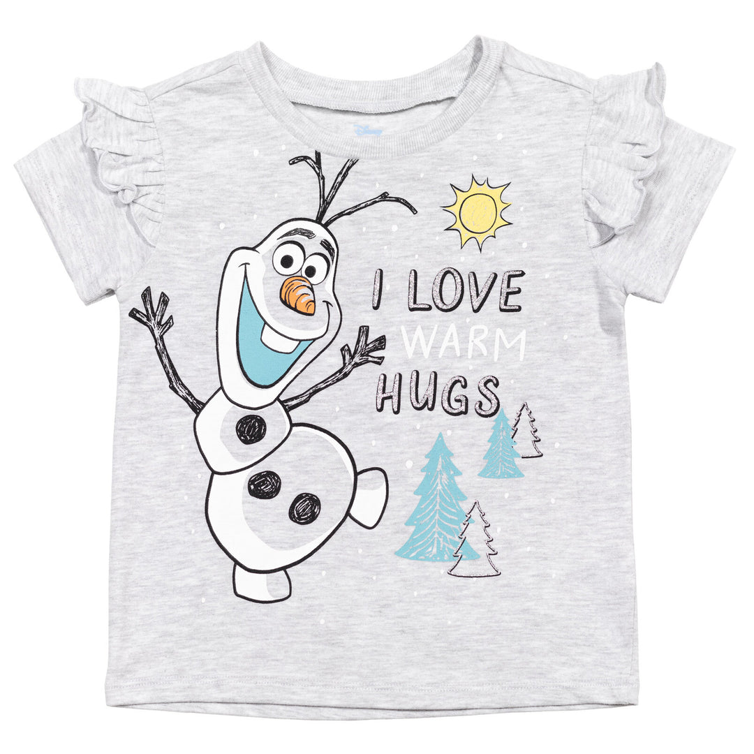 Frozen 3 Pack Ruffle Graphic T-Shirt