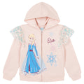 Frozen Girls Fleece Zip Up Hoodie Toddler to Big Kid