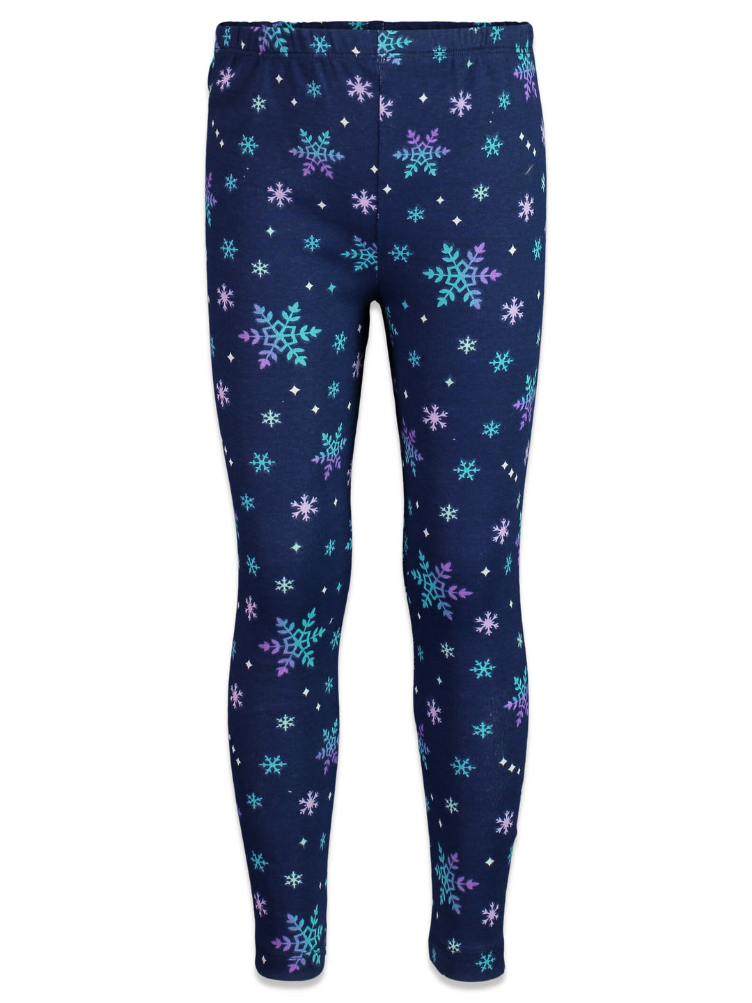 Conjunto de camiseta estampada y leggings de manga larga con peplum de vellón Queen Elsa