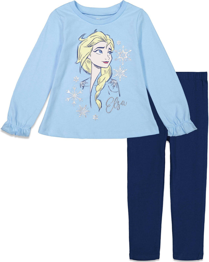 Frozen Long Sleeve Graphic T-Shirt & Leggings Set