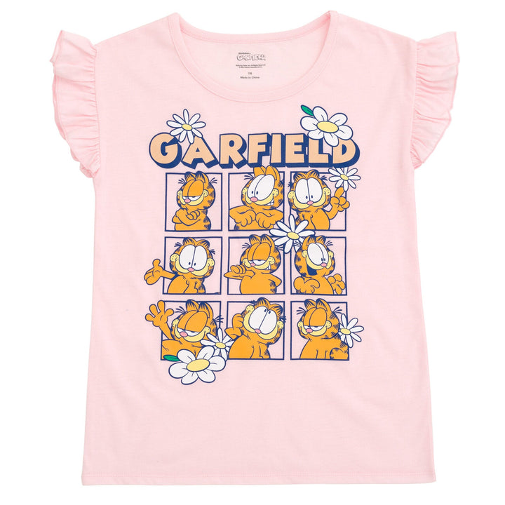 Garfield T - Shirt and French Terry Dolphin Shorts Outfit Set - imagikids