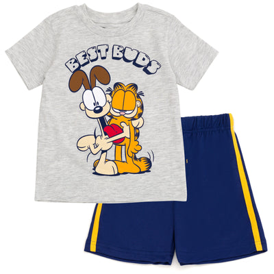 Garfield T-Shirt and Mesh Shorts Outfit Set