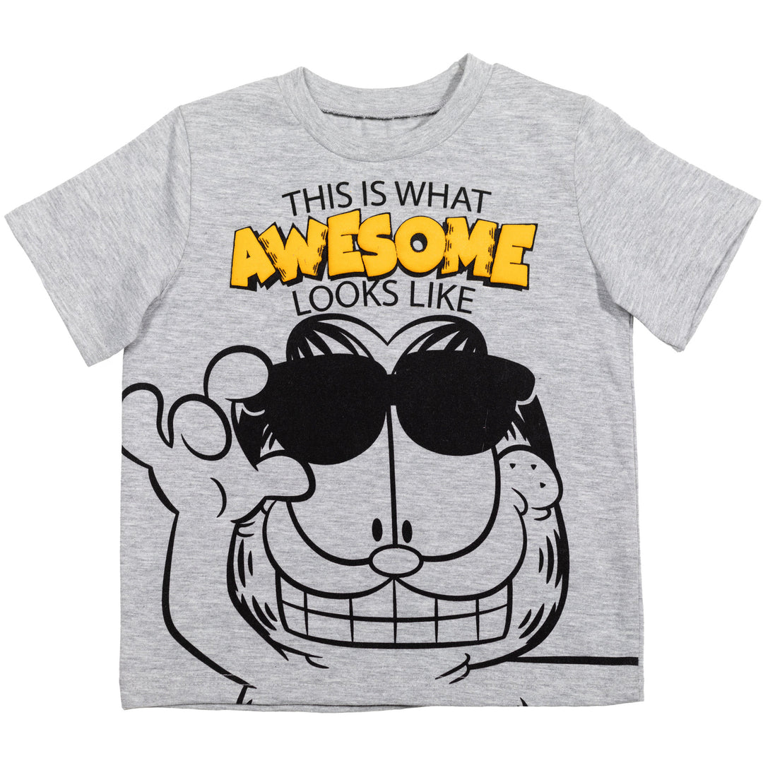 Camiseta gráfica transpirable de Garfield y pantalones cortos transpirables