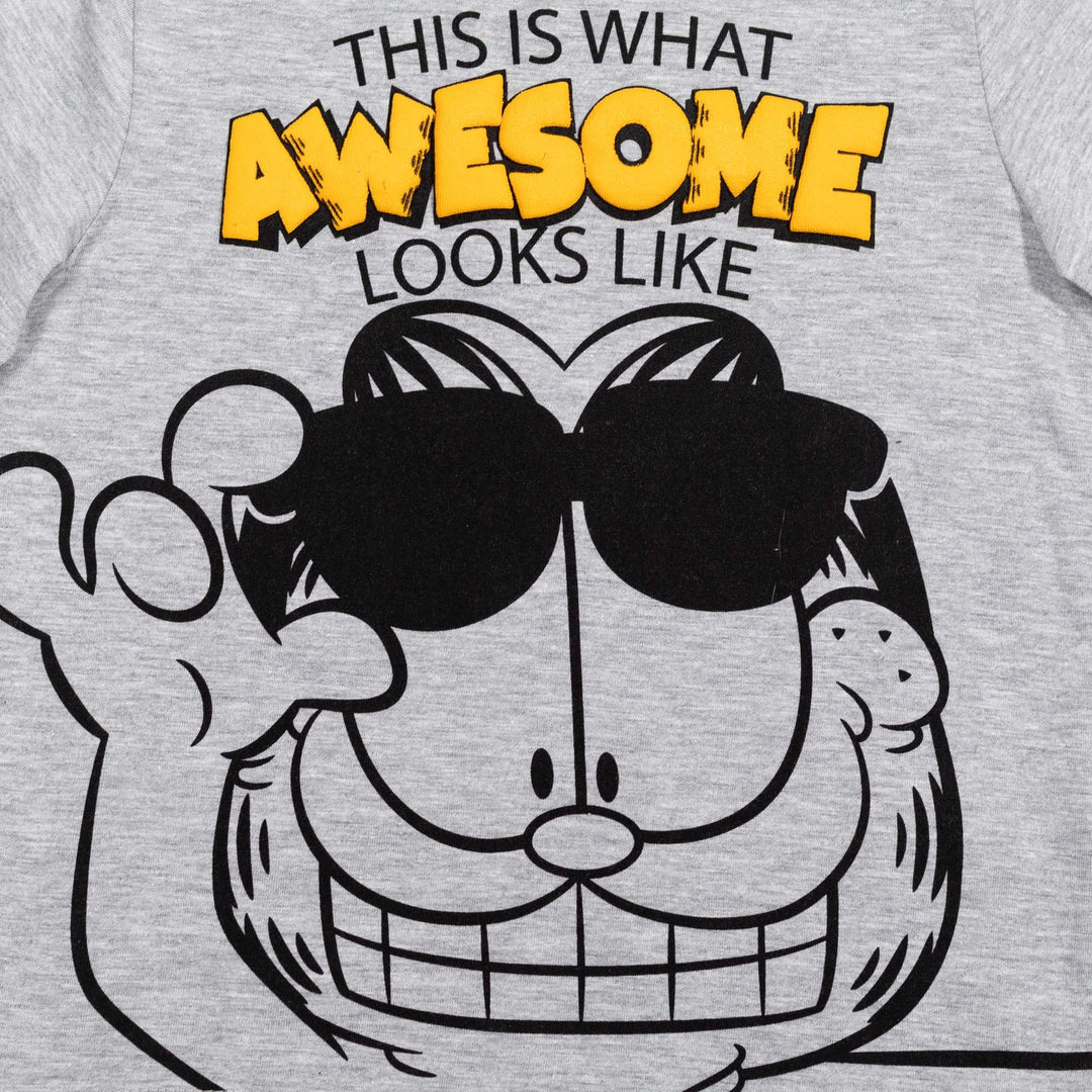 Camiseta gráfica transpirable de Garfield y pantalones cortos transpirables