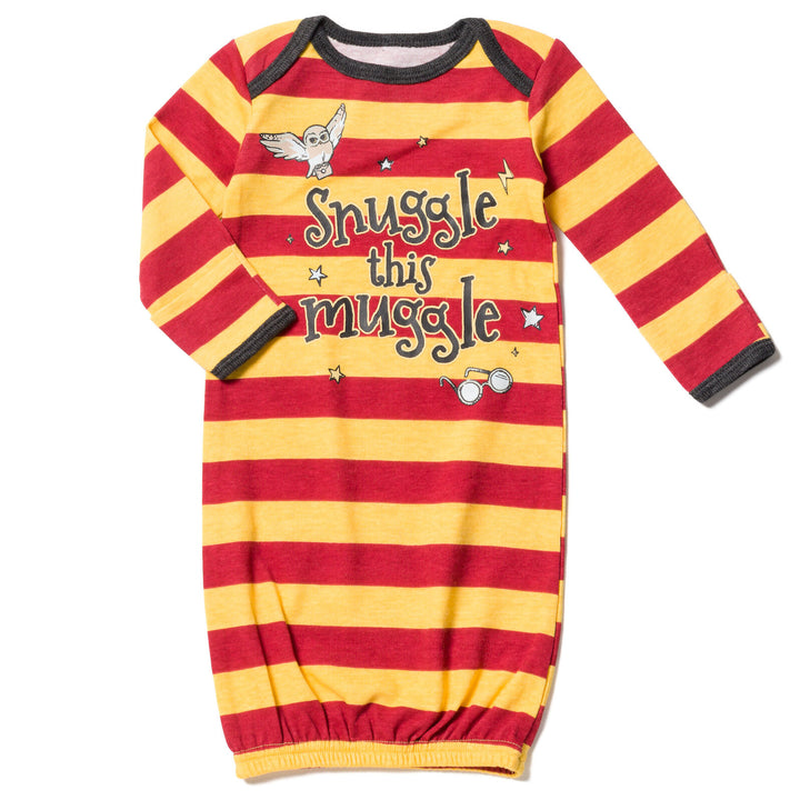 Harry Potter 3 Pack Long Sleeve Swaddle Sleeper Gowns