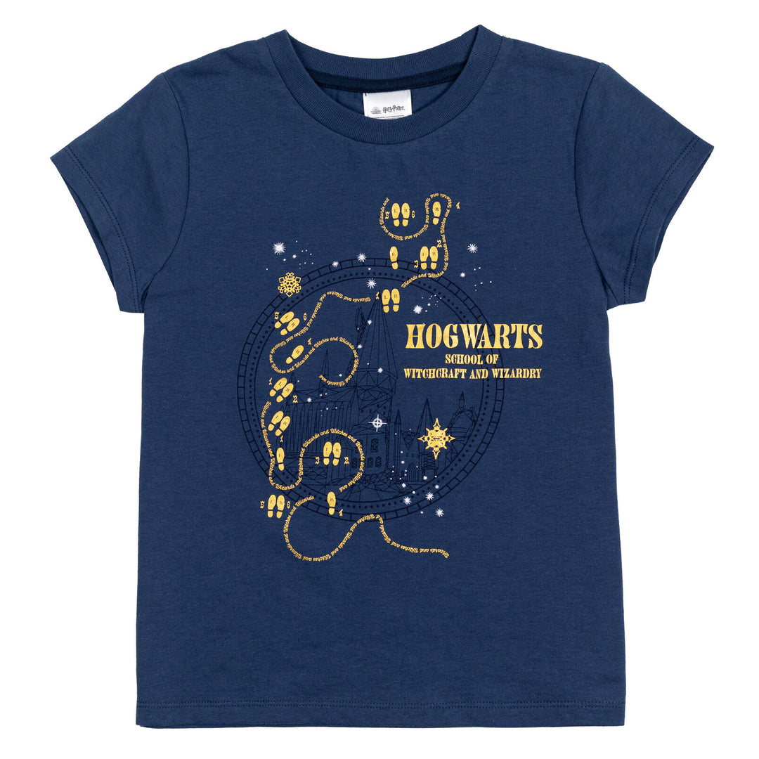 Paquete de 4 camisetas gráficas de Harry Potter Hogwarts