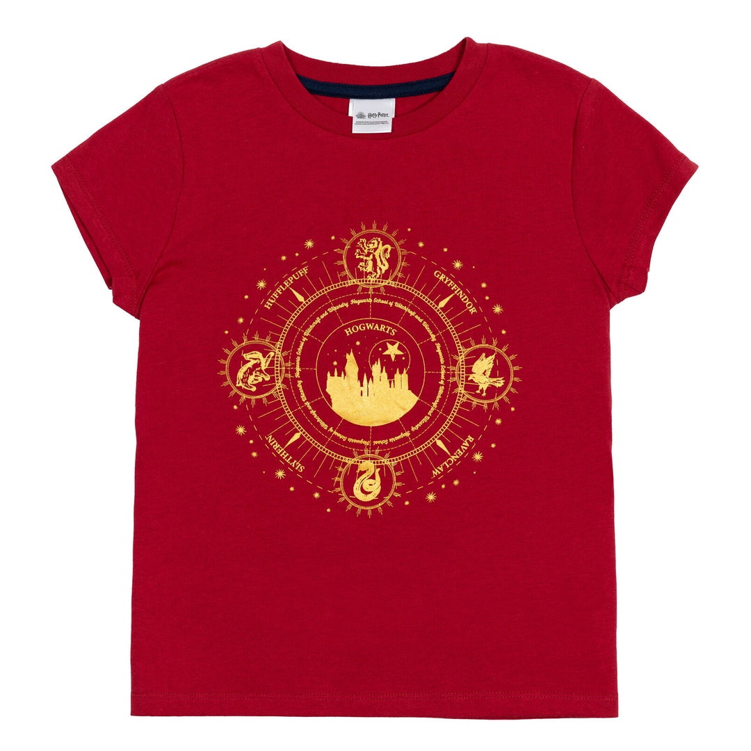 Paquete de 4 camisetas gráficas de Harry Potter Hogwarts