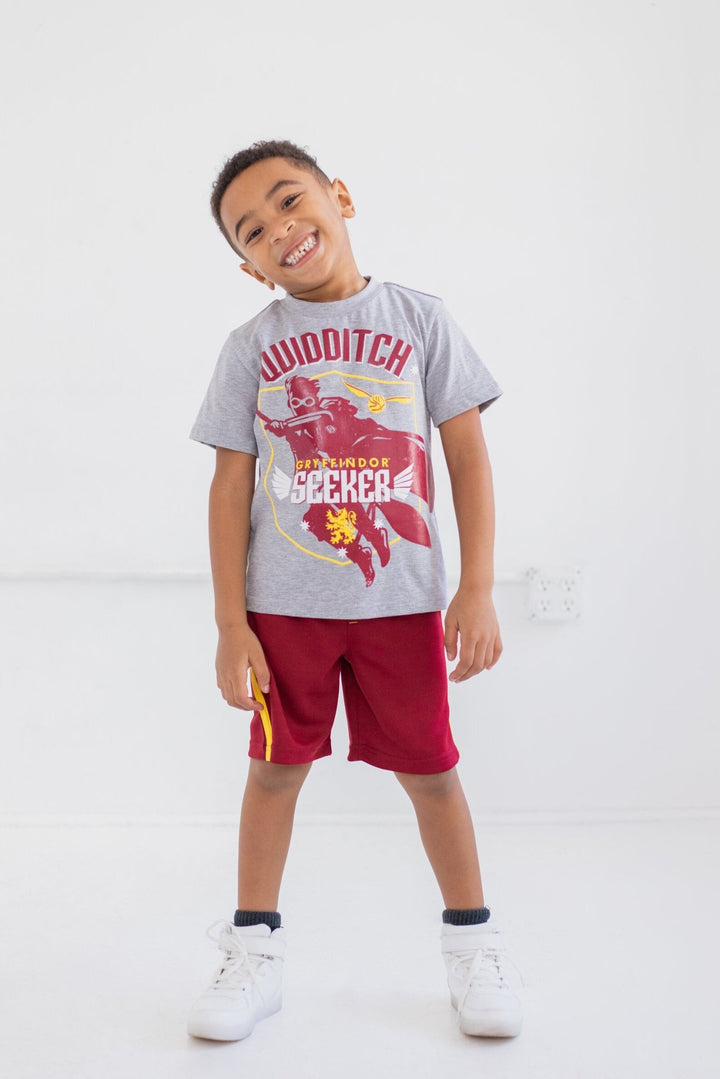 Harry Potter Athletic Pullover T-Shirt Mesh Shorts Outfit Set - imagikids