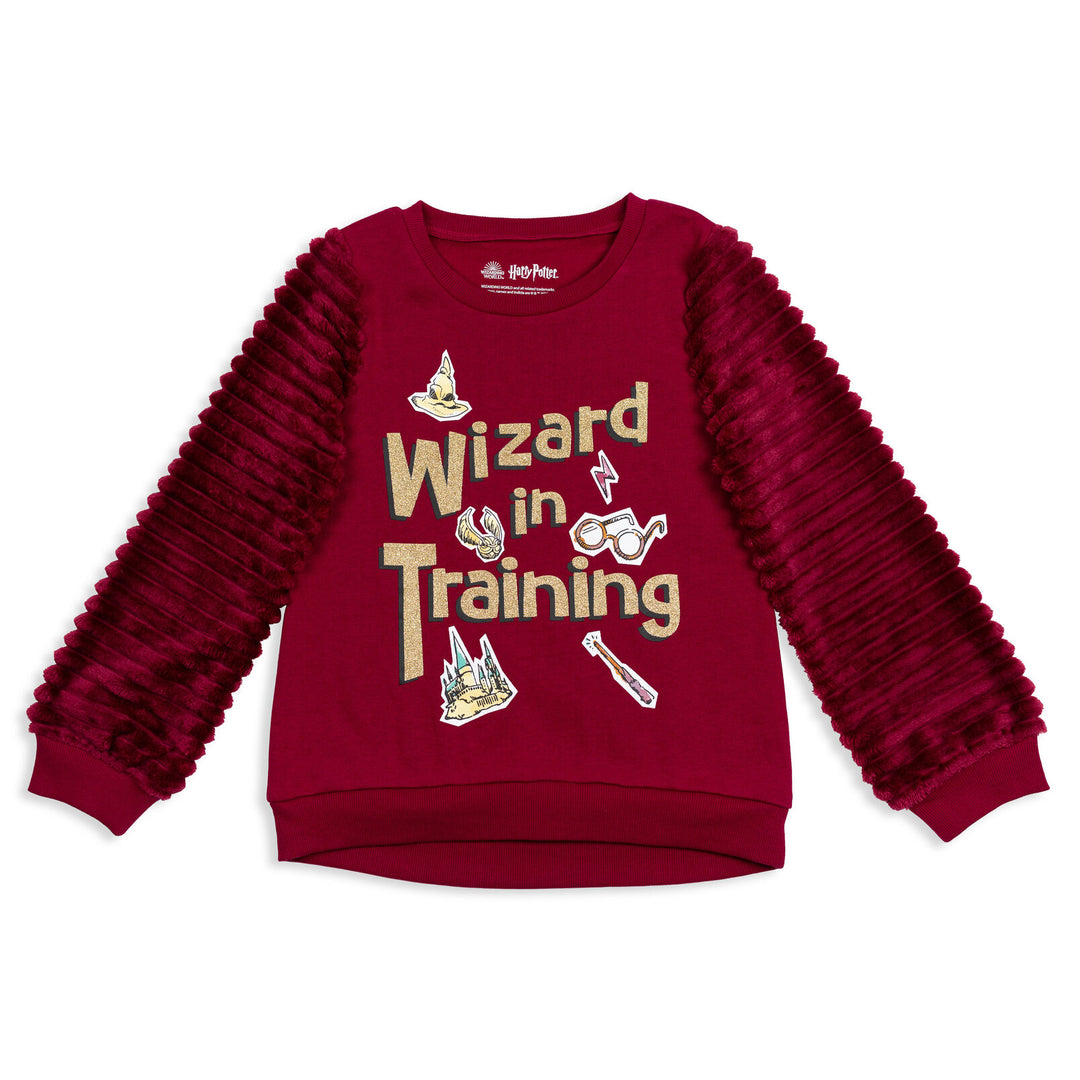 Harry Potter Pullover Fur Fleece Sweatshirt & Leggings Set