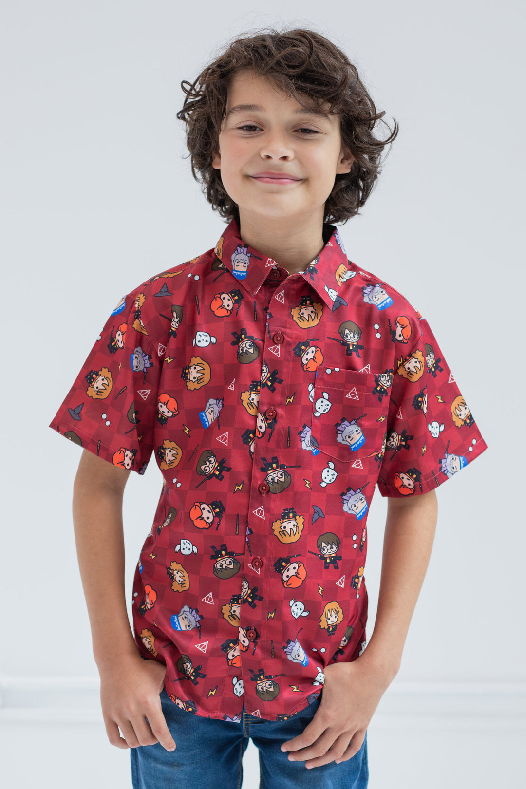 Harry Potter Hawaiian Button Down Dress Shirt