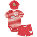 Harry Potter Hedwig Bodysuit, Shorts and Baseball Cap 3 Piece Outfit Set