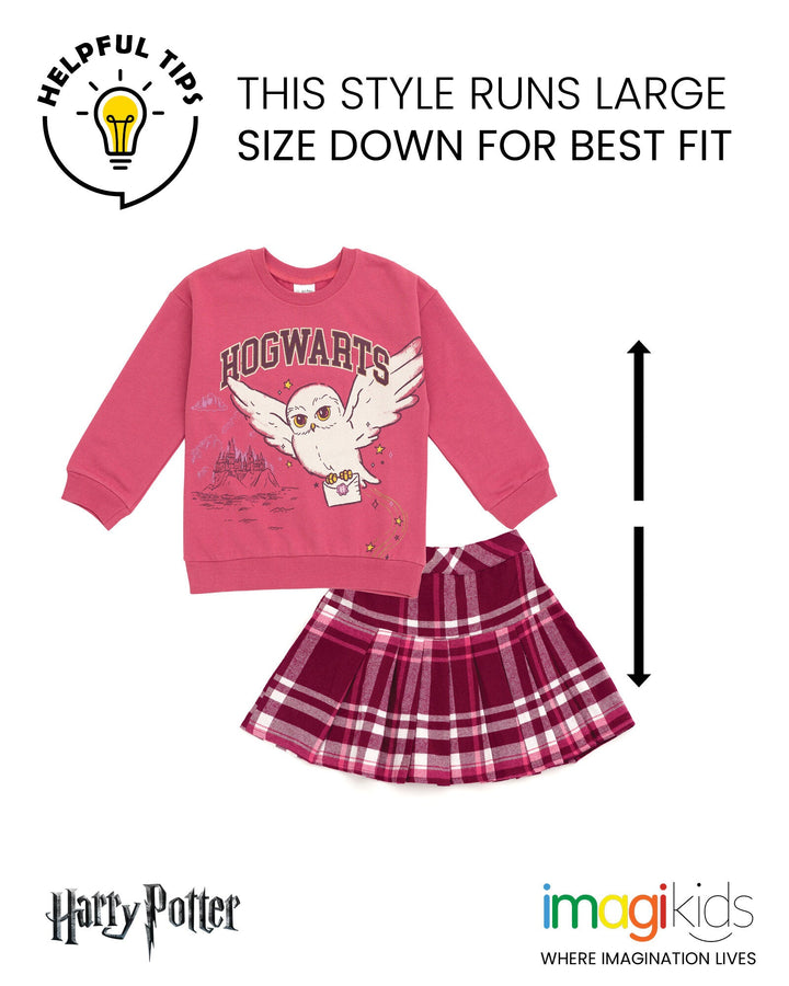 Harry Potter Hedwig Fleece Sweatshirt and Pleated Skirt - imagikids