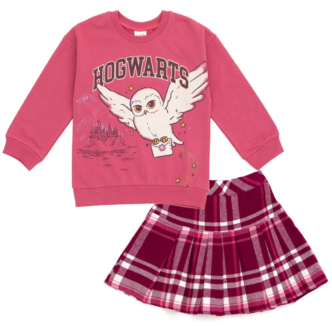 Harry Potter Hedwig Fleece Sweatshirt and Pleated Skirt - imagikids