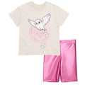 Harry Potter Hedwig T-Shirt and Bike Shorts Outfit Set