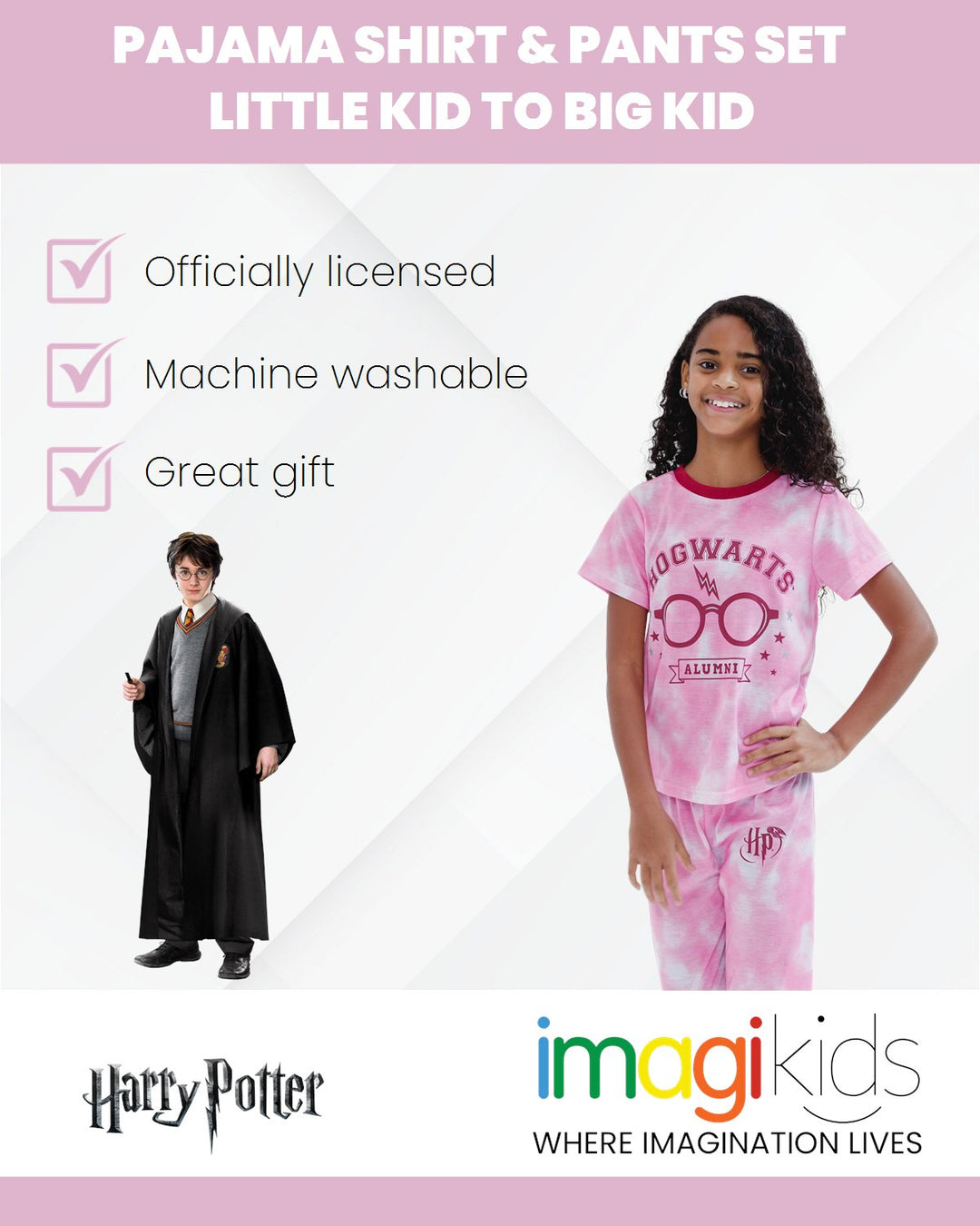 Harry Potter Pajama Shirt and Pants Sleep Set - imagikids