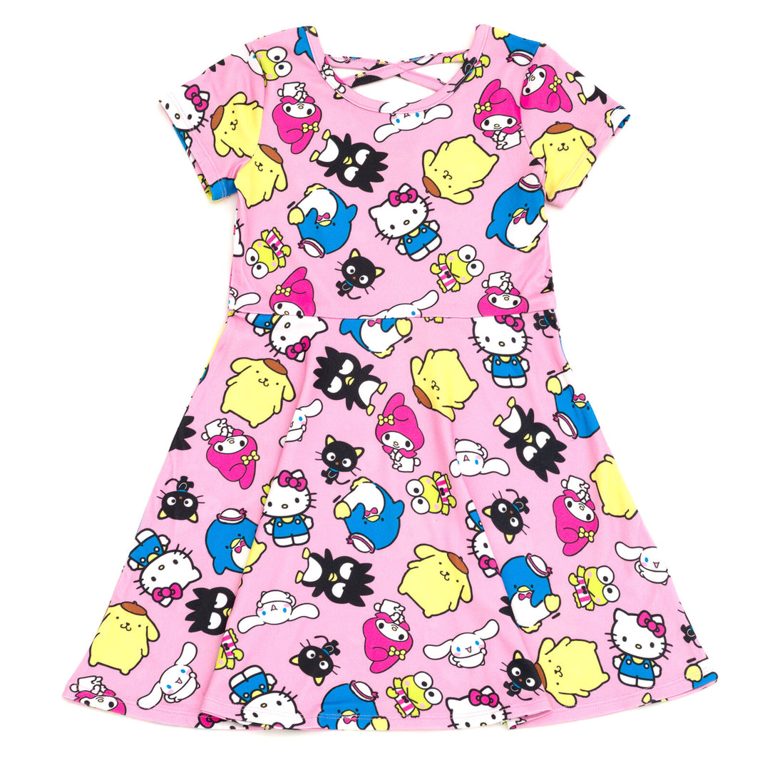 hello kitty dresses for women Manga Longline Evil Tee Dress Lightweight lining ensures smooth wear Hello Kitty Women's and Women's