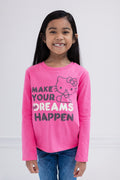 Hello Kitty Drop Shoulder Long Sleeve T-Shirt