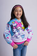 Hello Kitty Girls Fleece Pullover Hoodie Toddler to Big Kid