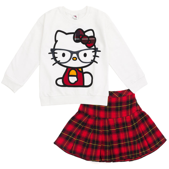 Sudadera y falda polar de Hello Kitty