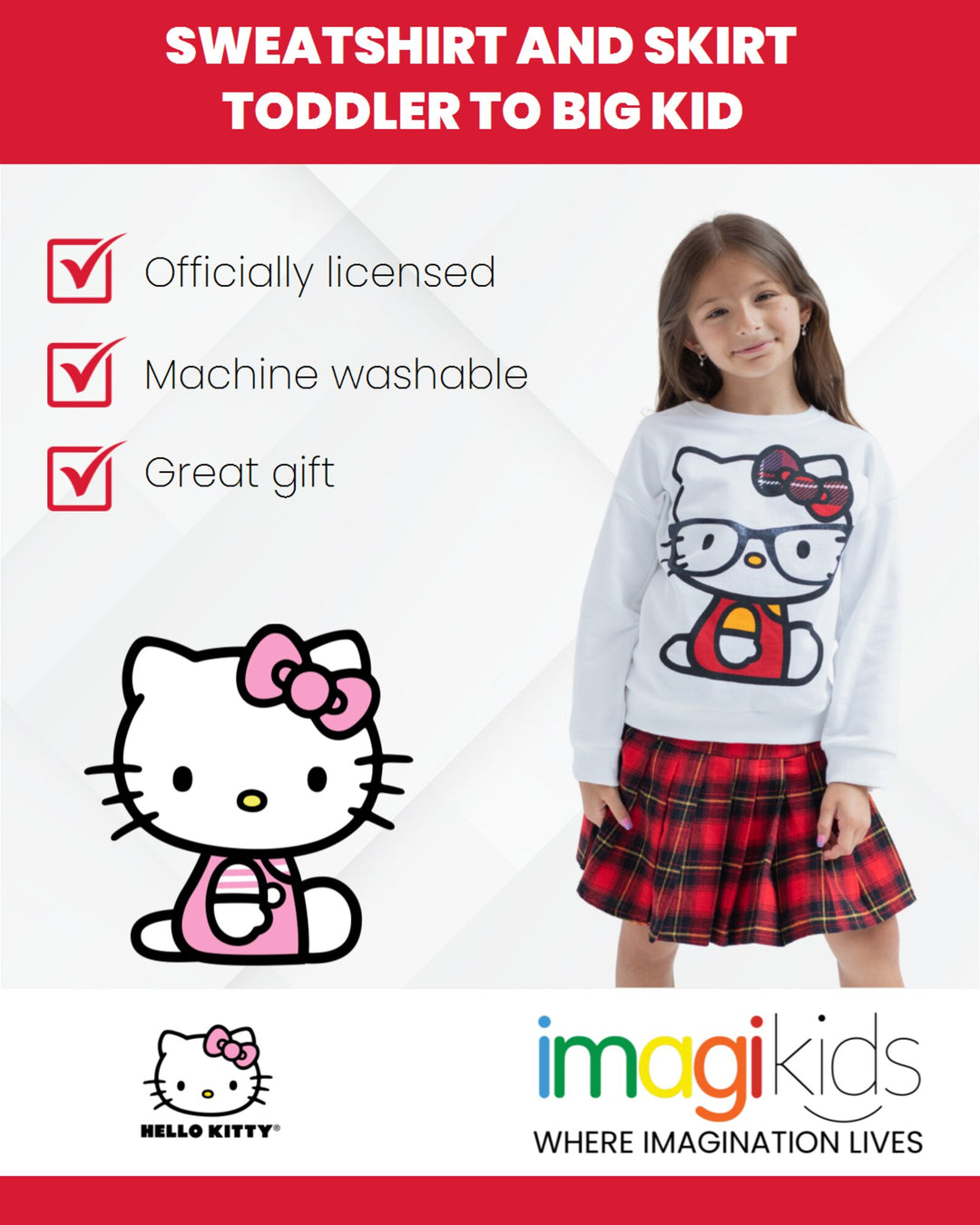 Sudadera y falda polar de Hello Kitty