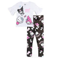Hello Kitty Girls T-Shirt and Leggings Outfit Set Toddler to Big Kid