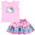Hello Kitty Girls Tank Top and Satin Skirt Outfit Set Toddler to Big Kid