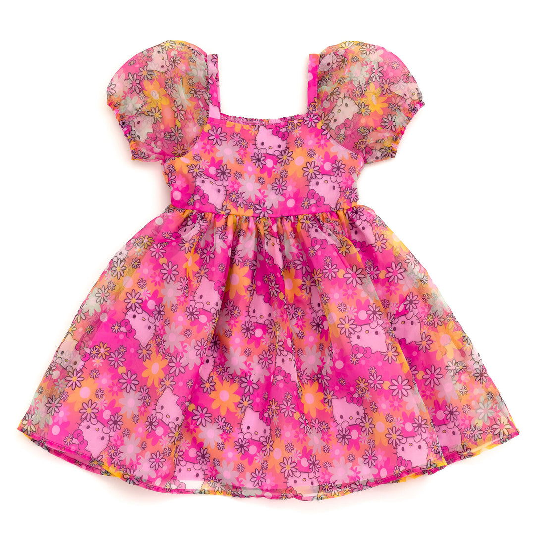 hello kitty dress design Amazon.com: Jazwares Costume Play Hello Kitty Official Youth Dress Up Set - Three-Piece Set with Plush Headband, Printed Dress, and Matching 12-Inch Plush