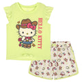 Hello Kitty T-Shirt and French Terry Dolphin Shorts Outfit Set